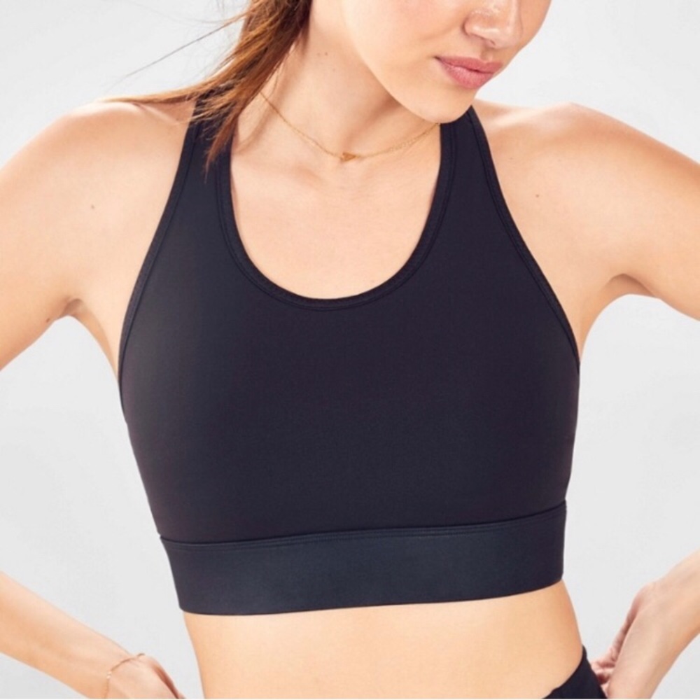 Fabletics | Mila Medium Impact Sports Bra Black Size Small